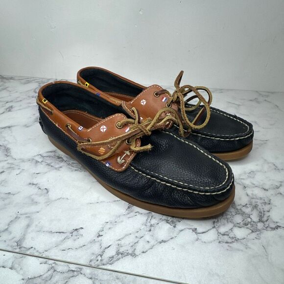 Kiel James Patrick Nautical Flag Boat Shoes 10 - Picture 1 of 9